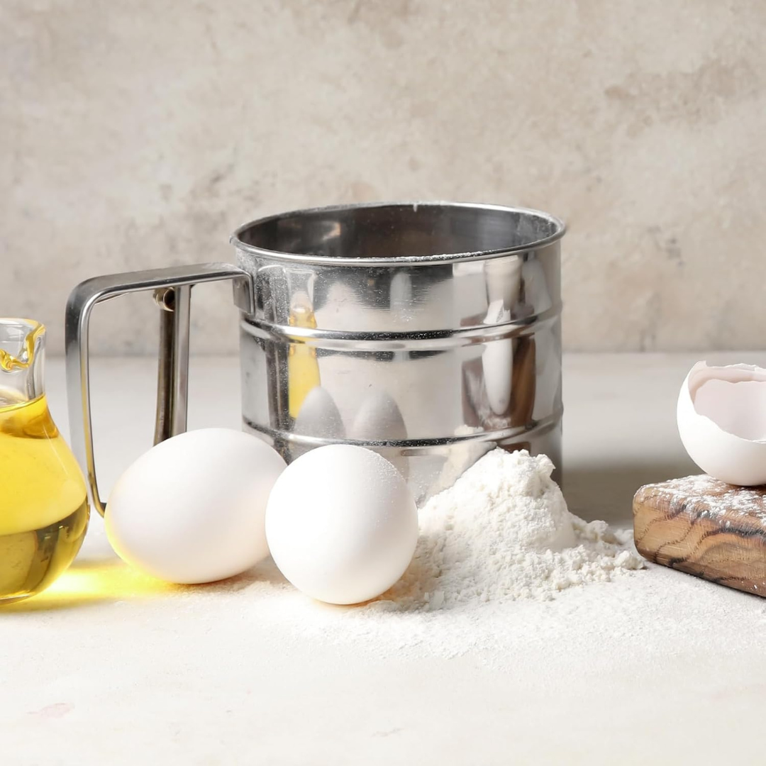 Hand Press Flour Sifter - Soft Rotis & Smooth Dough