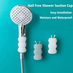 Wall Mount Silicone Suction Cup Shower Arm Holder