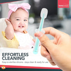 Silicone baby toothbrush