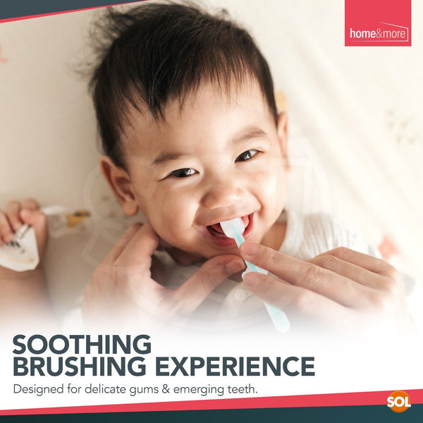 Silicone baby toothbrush