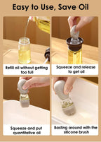 Glass Olive Oil Dispenser With Brush