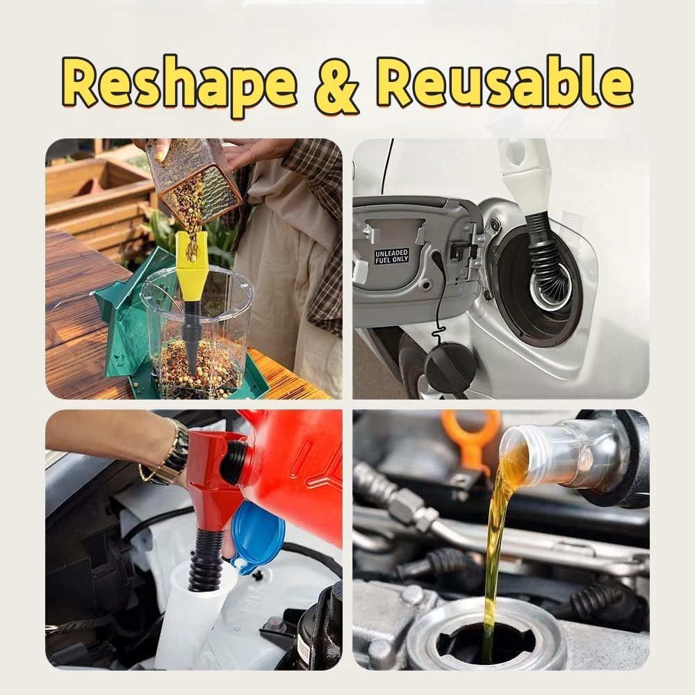 Flexible Car Refueling Funnel