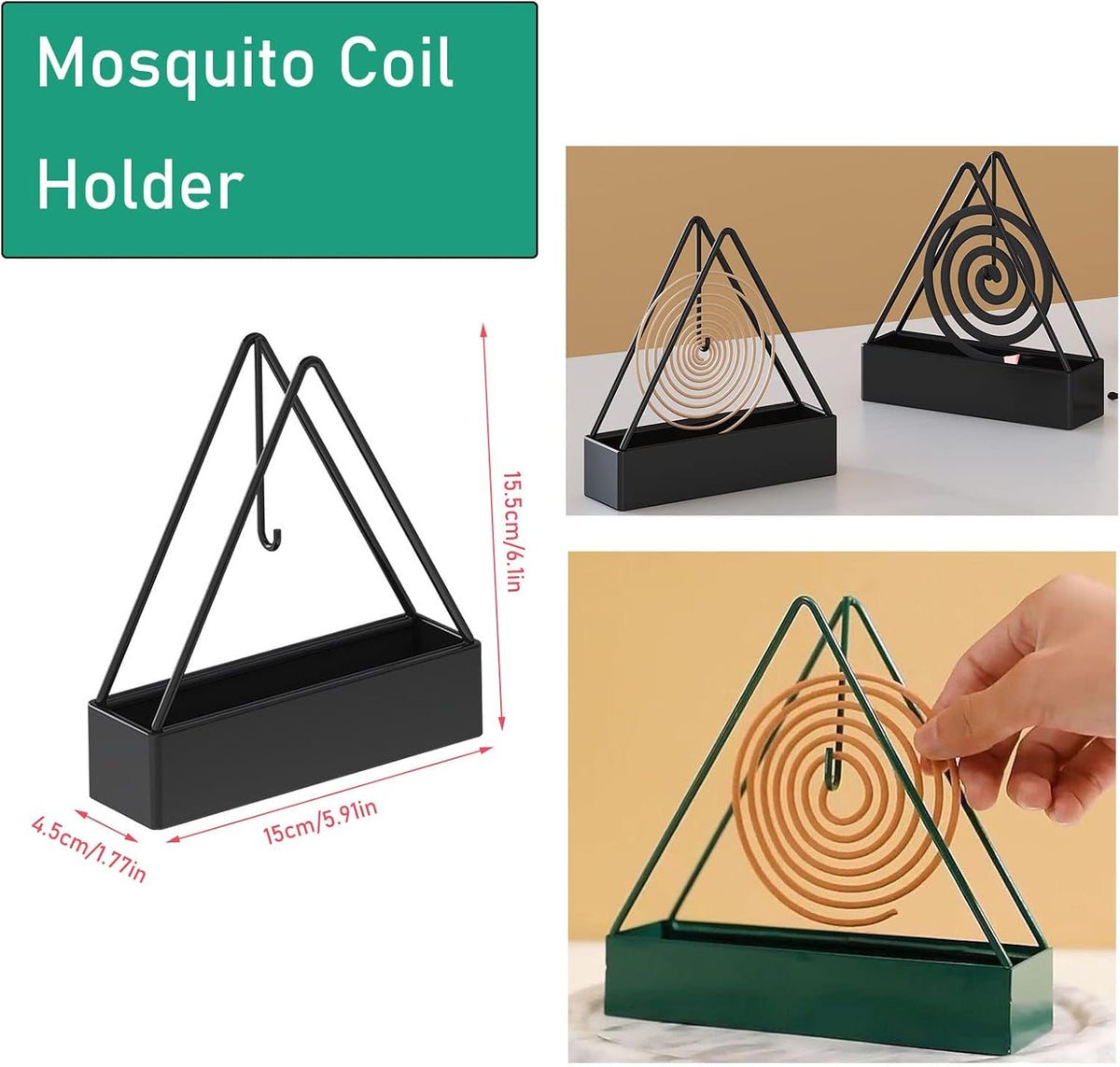 Mosquito Coil Holder Tray (2pcs)