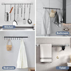 No-Drill Self-Adhesive Curtain Rod Holder