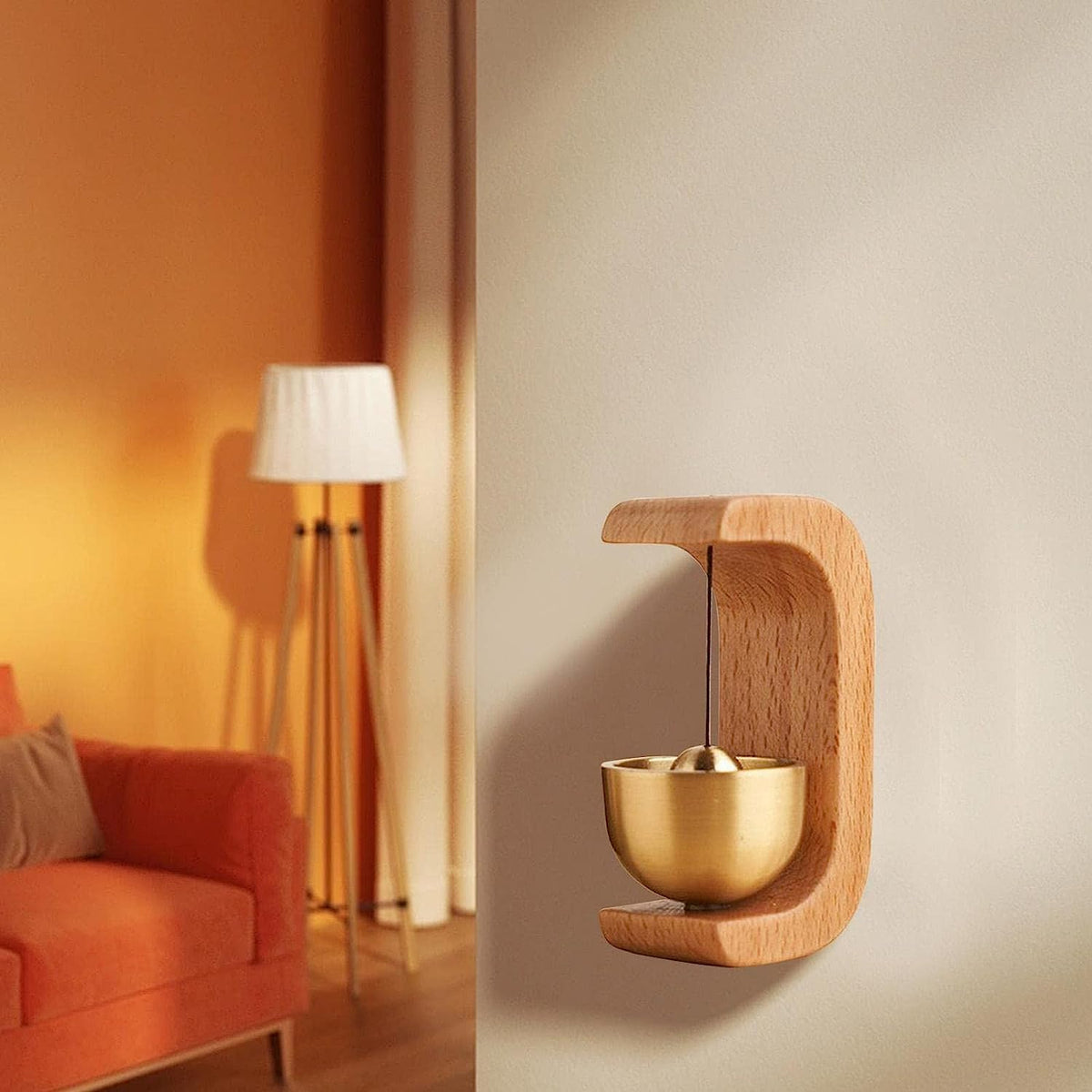 Magnetic Wooden Door Bell
