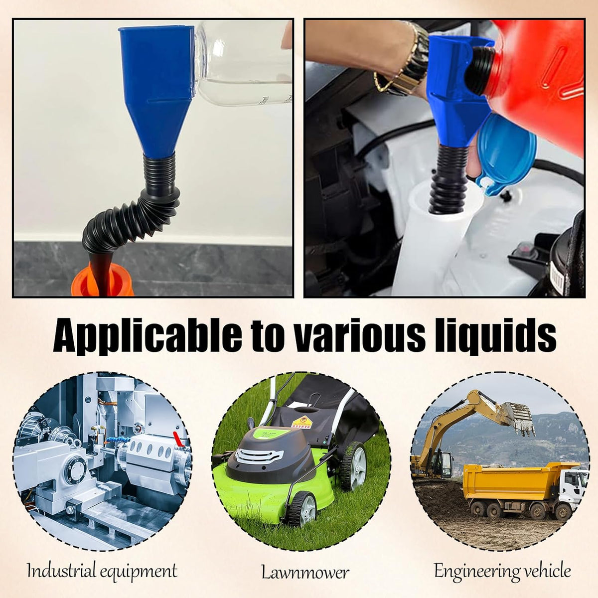 Flexible Car Refueling Funnel