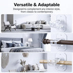 No-Drill Self-Adhesive Curtain Rod Holder