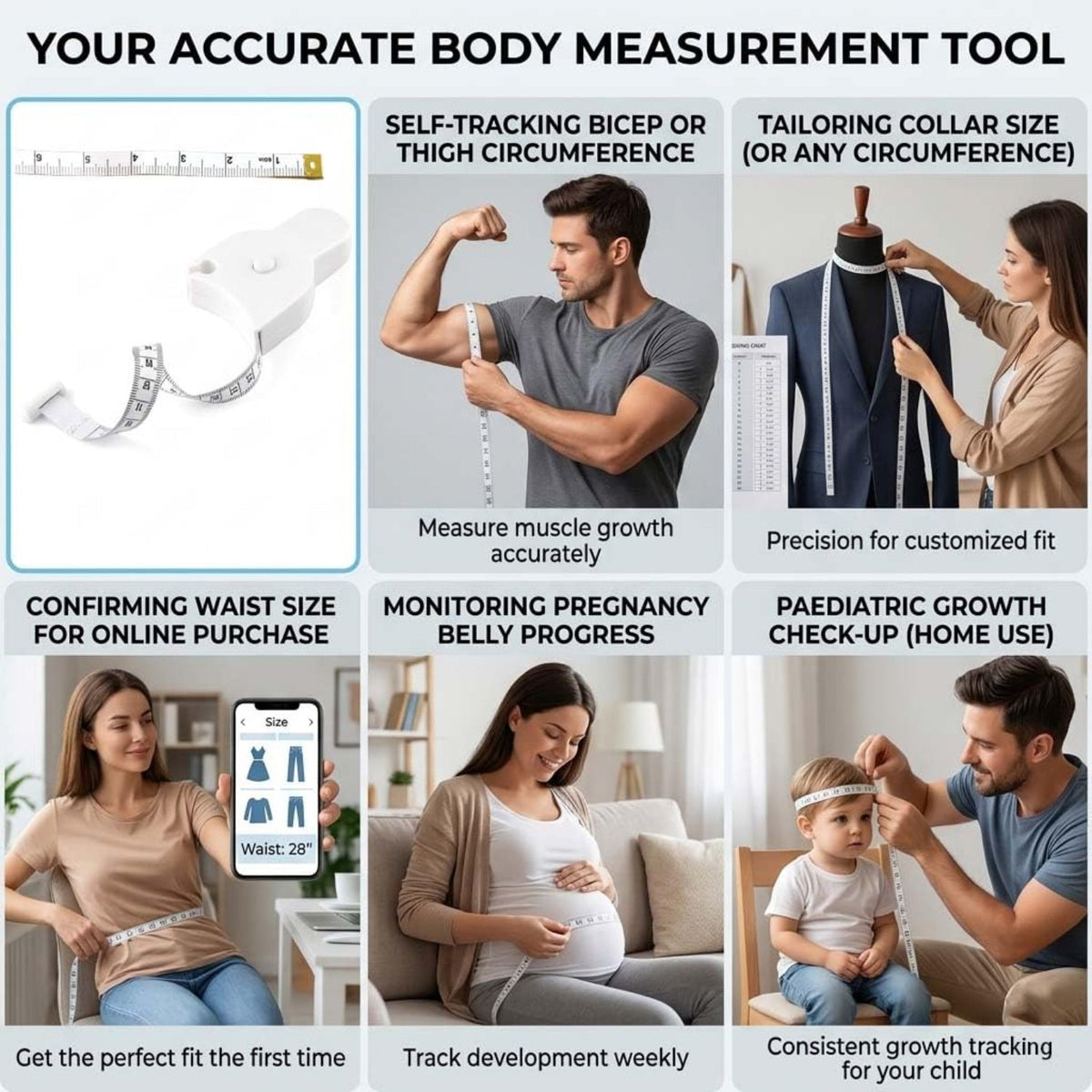 Telescopic Self Measurement Tape