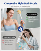 Long bath brush