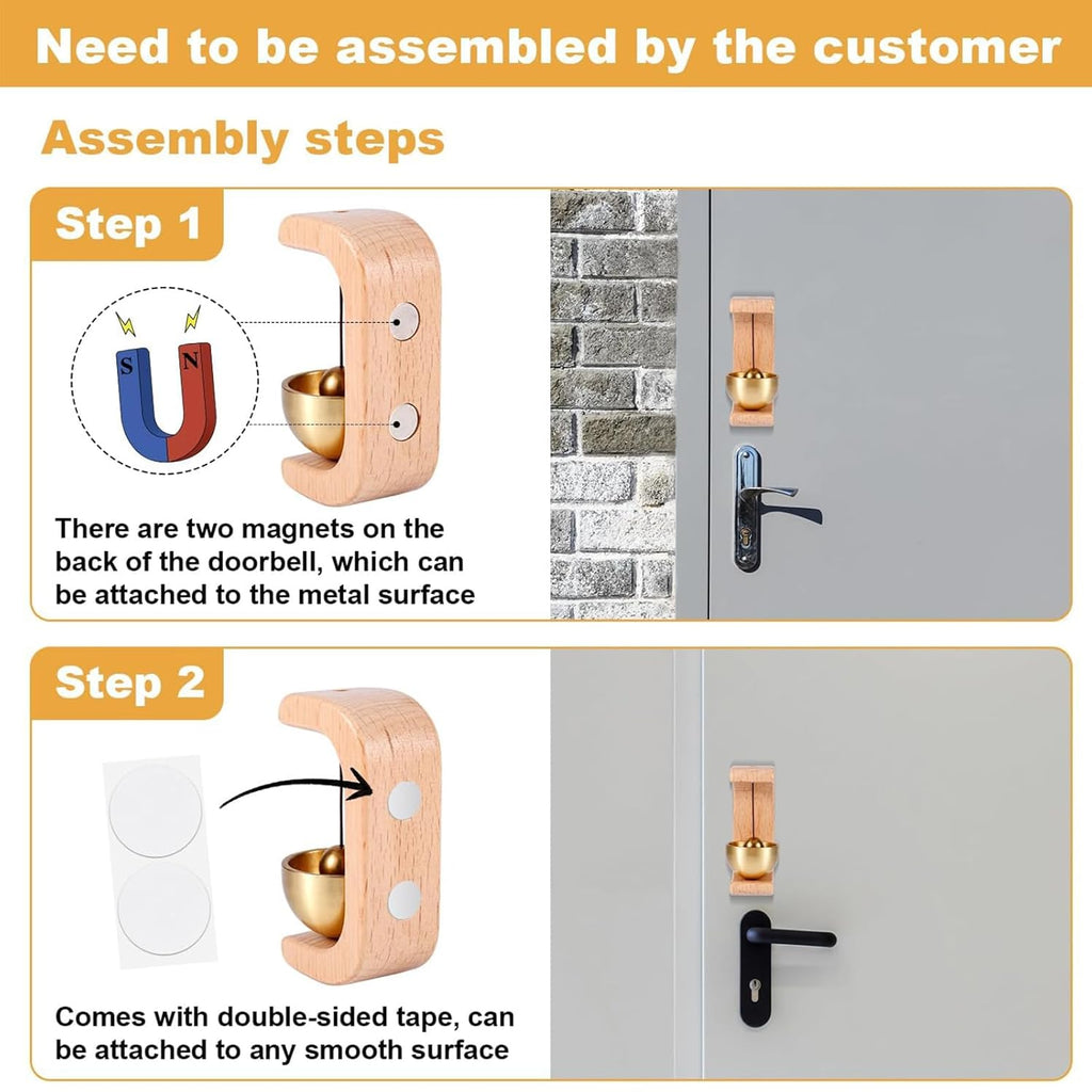 Magnetic Wooden Door Bell