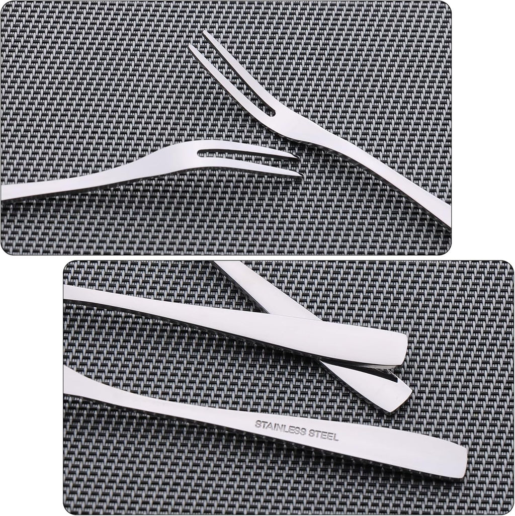 Premium Stainless Steel Dessert & Fruit Fork Set (Pack of 12)