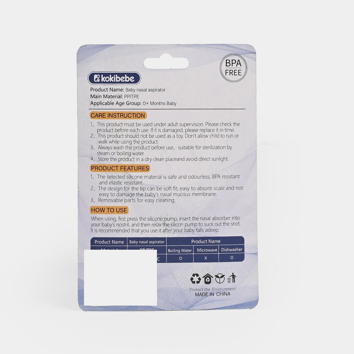 Baby Nasal Aspirator
