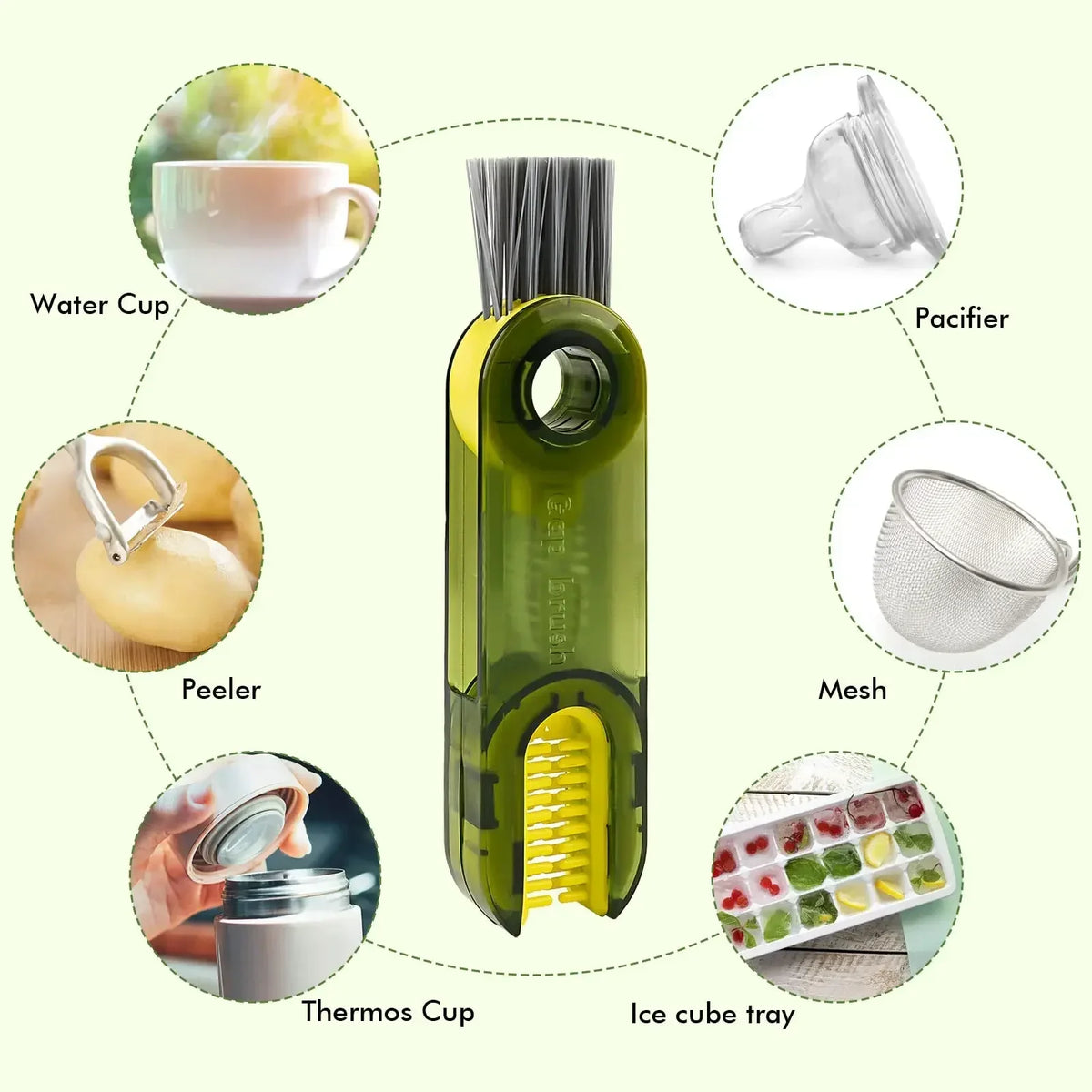 3-in-1 Lid Cleaning Brush