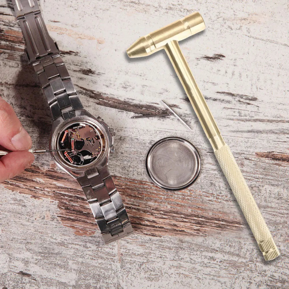 Brass Mini Hammer Screwdriver Set