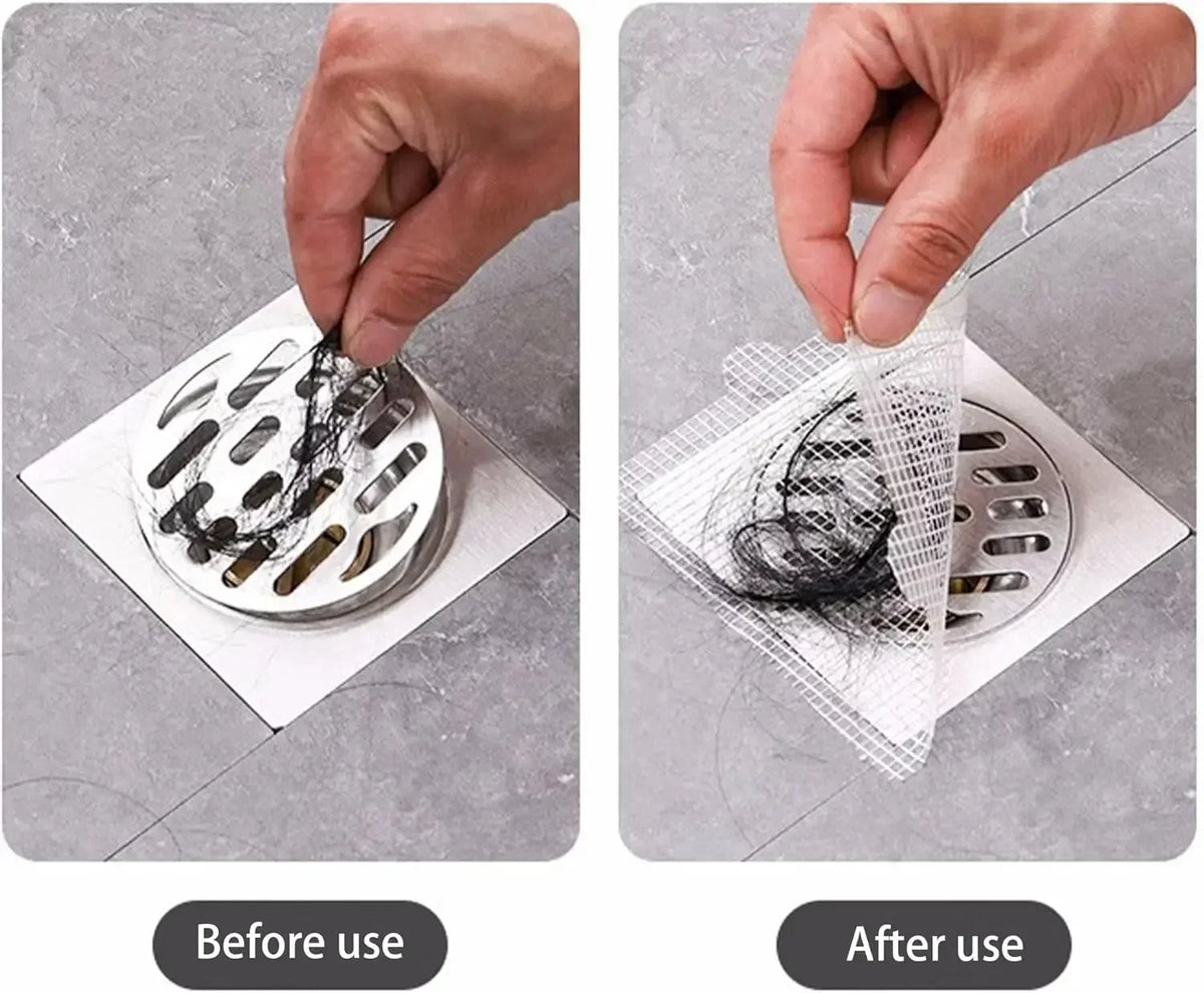 Floor Drain Hair Catcher Sticker 10Pcs