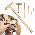 Brass Mini Hammer Screwdriver Set