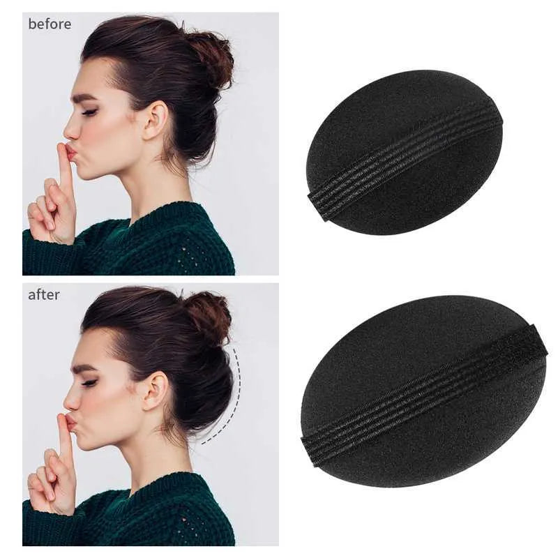 2pcs Invisible Fluffy Hair Pad