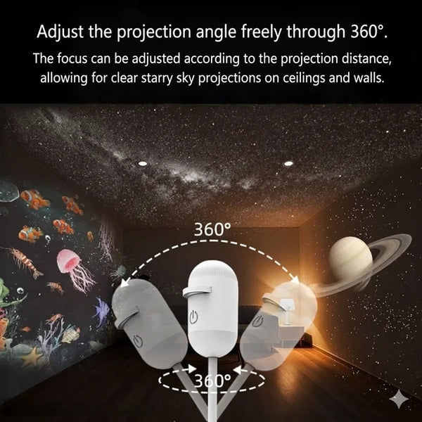 3in1 Lamp light with Starry Projector